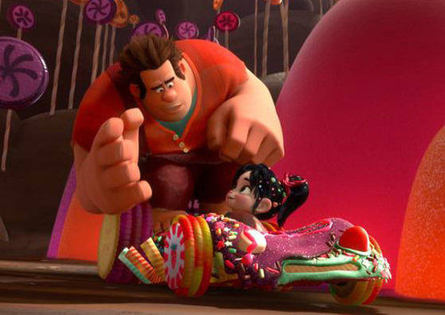 Wreck-it-Ralph. Plot summary and story structure. Ralph gives Vanellope advice as she sits in her go-kart.