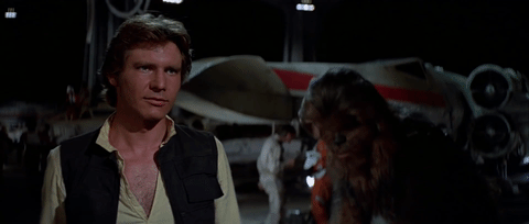 Star Wars: A New Hope. Plot summary and story structure. Han tells Luke "May the Force be with you."